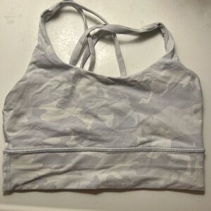 Lululemon Athletica Gray Camouflage Sports Bra